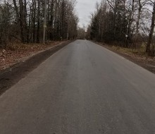 Дорога после въезда в деревню
